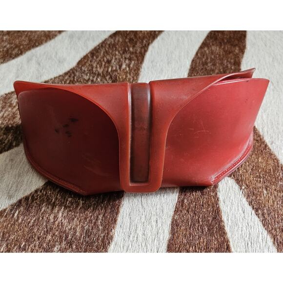 Vintage Authentic Y2K Prada SPS 52E Wrap Around Shield Black Rave Sunglasses - Picture 10 of 10